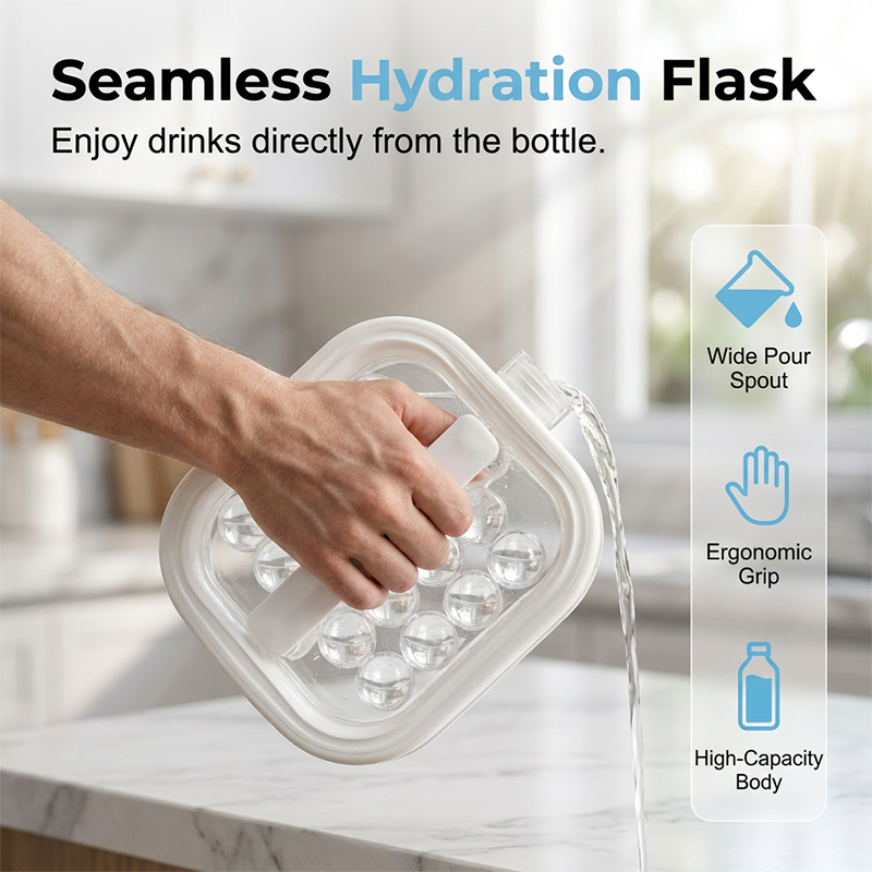 Portable Silicone Ice Ball Maker Kettle