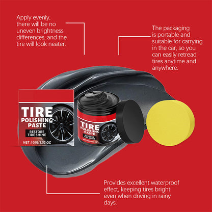 Wheel Shine Balm with Sponge Applicator