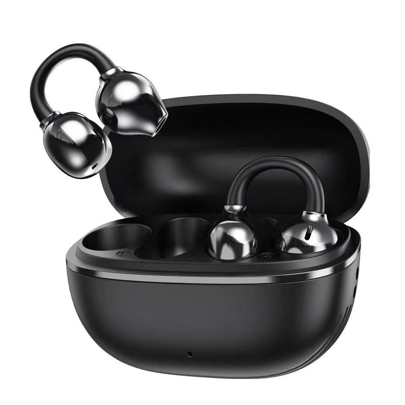 🎧 Bluetooth 5.4 Clip-On Open Ear Earbuds with Noise Cancelling – AI Noise Cancelling 🎶