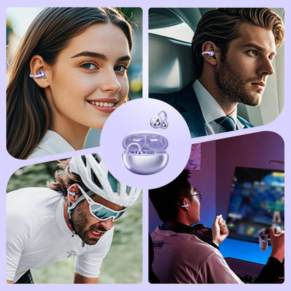🎧 Bluetooth 5.4 Clip-On Open Ear Earbuds with Noise Cancelling – AI Noise Cancelling 🎶