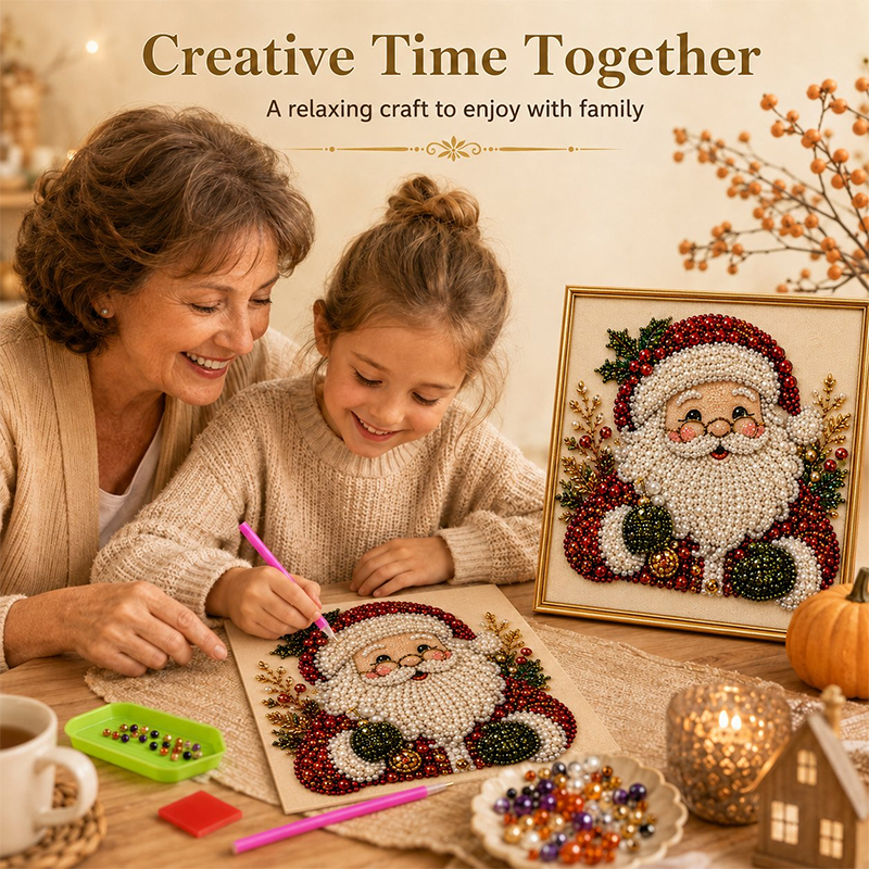 🎨💎Christmas Pearl & Rhinestone Painting Kit