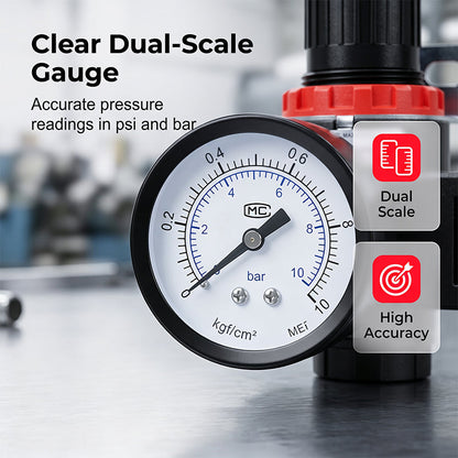 Pneumatic Air Filter Regulator and Lubricator Unit