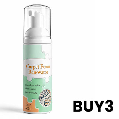 Waterless Carpet Foam Stain Remover with Towel