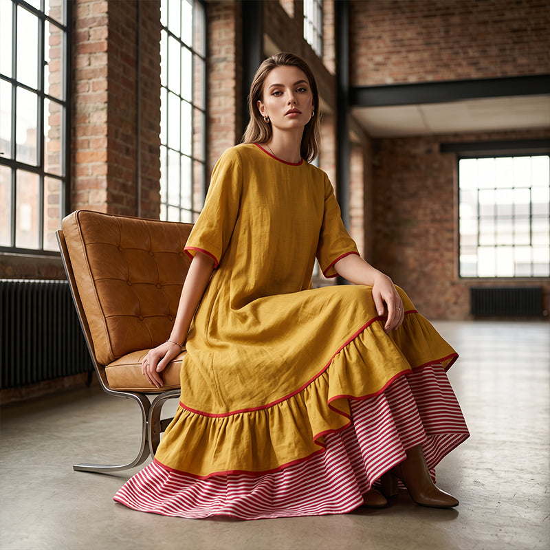 ⌛Limited-Time Offer-Women's Summer Tiered Ruffle Maxi Dress