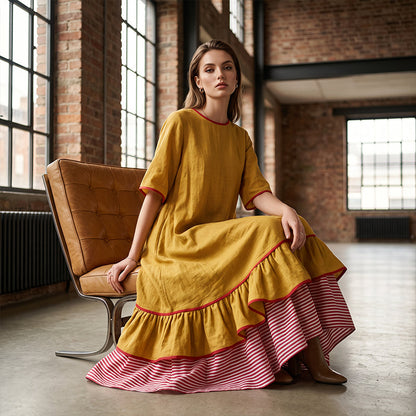 ⌛Limited-Time Offer-Women's Summer Tiered Ruffle Maxi Dress