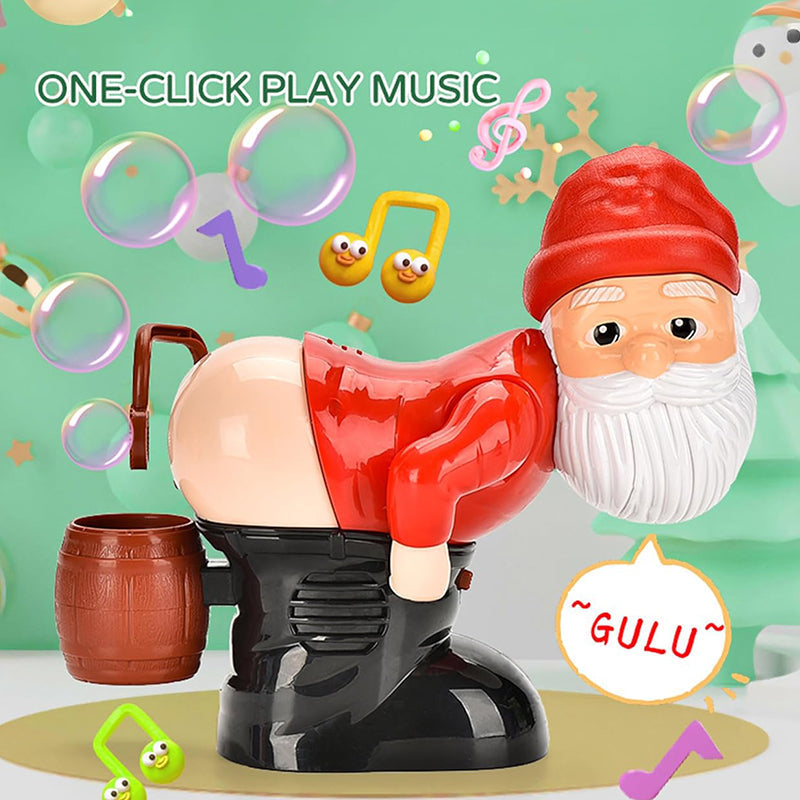 🎅 50% OFF! ✨ Christmas Santa Bubble Maker – One-Click Automatic Bubble Blowing, Joyful Music & Flashing Night Lights – Cute Holiday Toy for Kids & Family Fun 🎄