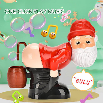 🎅 50% OFF! ✨ Christmas Santa Bubble Maker – One-Click Automatic Bubble Blowing, Joyful Music & Flashing Night Lights – Cute Holiday Toy for Kids & Family Fun 🎄