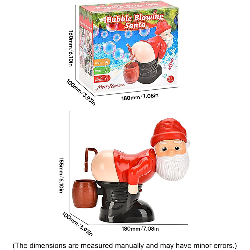 🎅 50% OFF! ✨ Christmas Santa Bubble Maker – One-Click Automatic Bubble Blowing, Joyful Music & Flashing Night Lights – Cute Holiday Toy for Kids & Family Fun 🎄