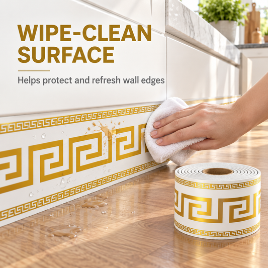 📢📢50% OFF !! ⏰Self-Adhesive Skirting Board Border Sticker