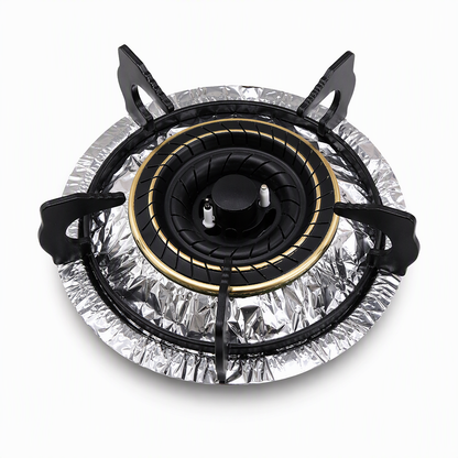 10-Pack Aluminum Foil Gas Stove Burner Liners