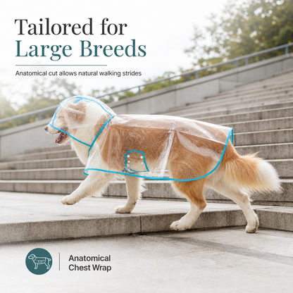 📢New Arrivals 50% OFF🐕 Transparent Waterproof Dog Raincoat – Keep Your Pup Dry & Visible on Rainy Walks 🌧️
