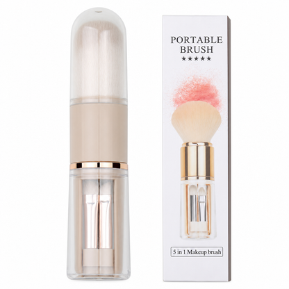 Portable Retractable Makeup Brush Set