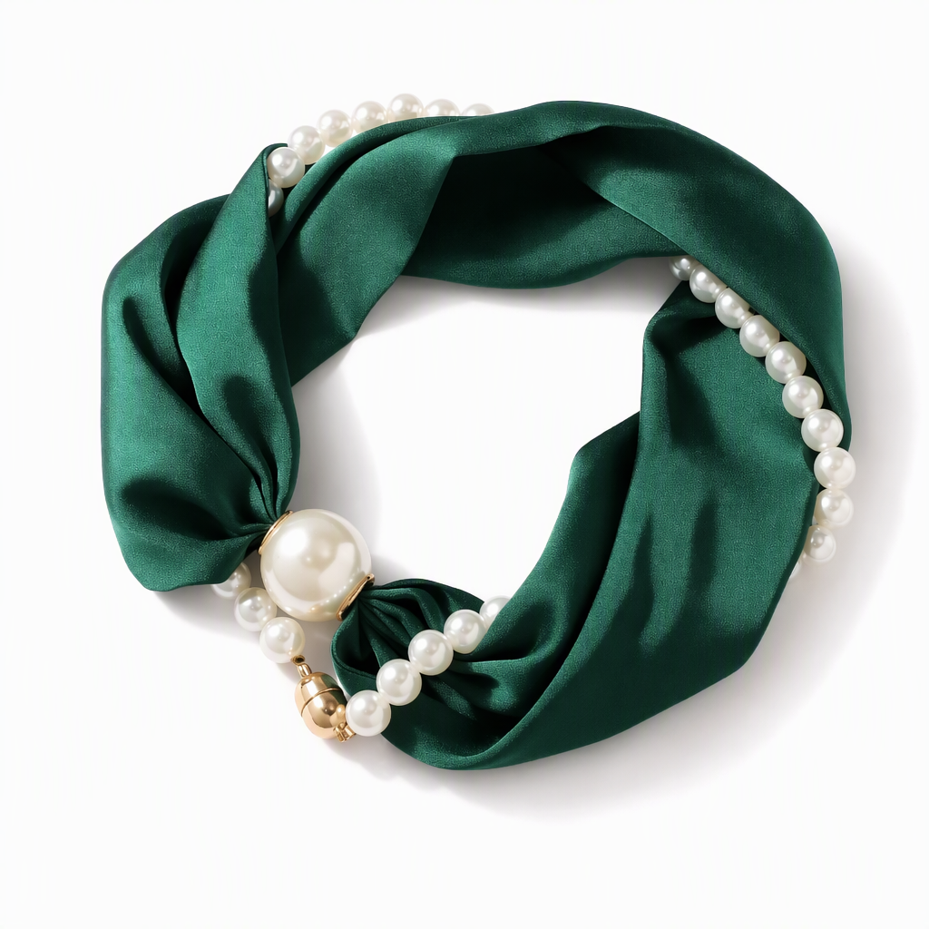 🎁🎄Christmas Sale 60% OFF!💞50K+ SOLD!✨Pearl Scarf Necklace
