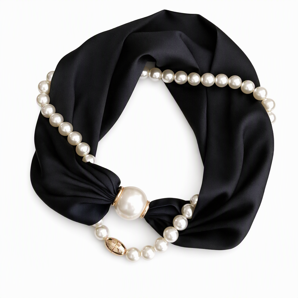 🎁🎄Christmas Sale 60% OFF!💞50K+ SOLD!✨Pearl Scarf Necklace
