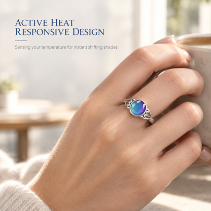 💍Fashionable Sweet Style Temperature Color Changing Stone Mood Ring✨