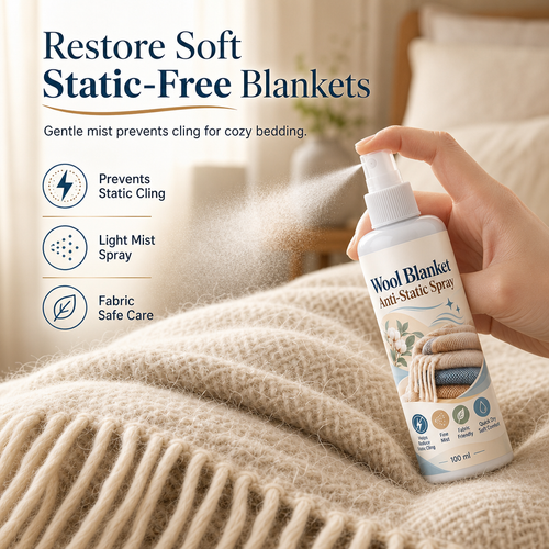 ✨ Anti-Static Fabric Spray – Gentle Static Cling Reducer for Blankets | 100ml