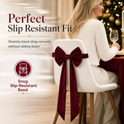 🎀🔥 50% OFF! Large Velvet Christmas Bow Ornament – Premium Plush Velvet, Wired Ribbon Edges for Easy Shaping, Pre-Tied Designer Style, Perfect for Holiday Tree Topper, Wreaths, Garlands & Home Decor ✨