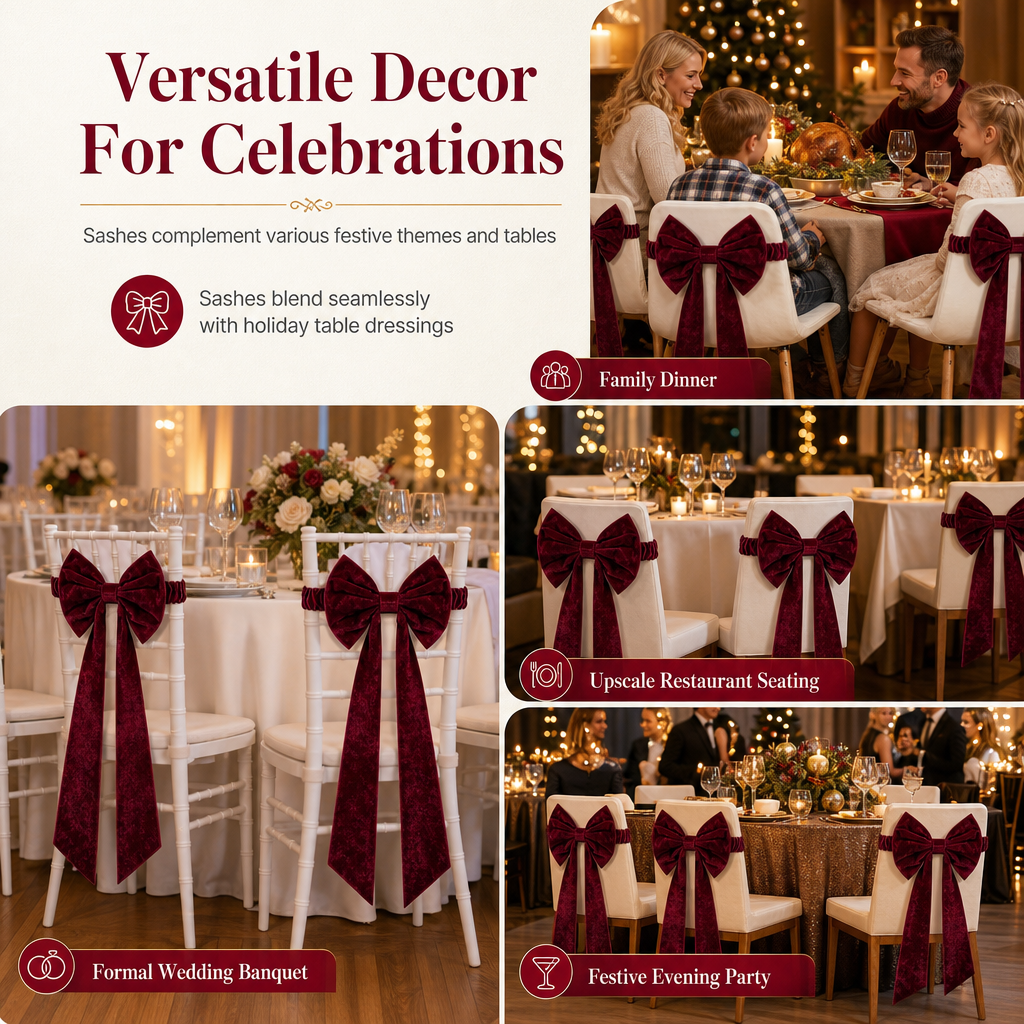 🎀🔥 50% OFF! Large Velvet Christmas Bow Ornament – Premium Plush Velvet, Wired Ribbon Edges for Easy Shaping, Pre-Tied Designer Style, Perfect for Holiday Tree Topper, Wreaths, Garlands & Home Decor ✨