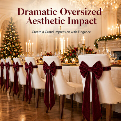 🎀🔥 50% OFF! Large Velvet Christmas Bow Ornament – Premium Plush Velvet, Wired Ribbon Edges for Easy Shaping, Pre-Tied Designer Style, Perfect for Holiday Tree Topper, Wreaths, Garlands & Home Decor ✨