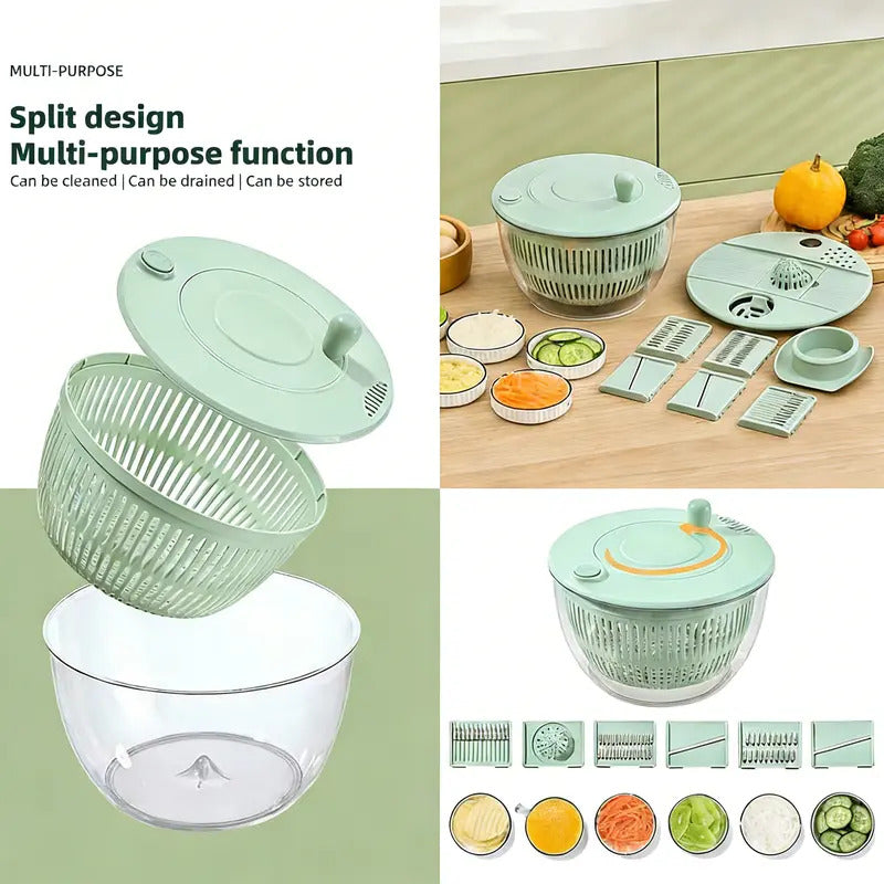 📢📢50% OFF !! ⏰Salad Spinner with Multi-Function Lid
