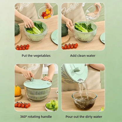 📢📢50% OFF !! ⏰Salad Spinner with Multi-Function Lid