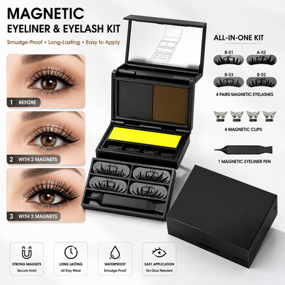 👁️ 3-in-1 Eyeliner & Lash Stamp Kit – Wing, Bottom Lashes & Liner, Waterproof, Beginner-Friendly ✨