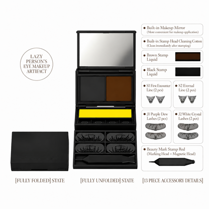 👁️ 3-in-1 Eyeliner & Lash Stamp Kit – Wing, Bottom Lashes & Liner, Waterproof, Beginner-Friendly ✨