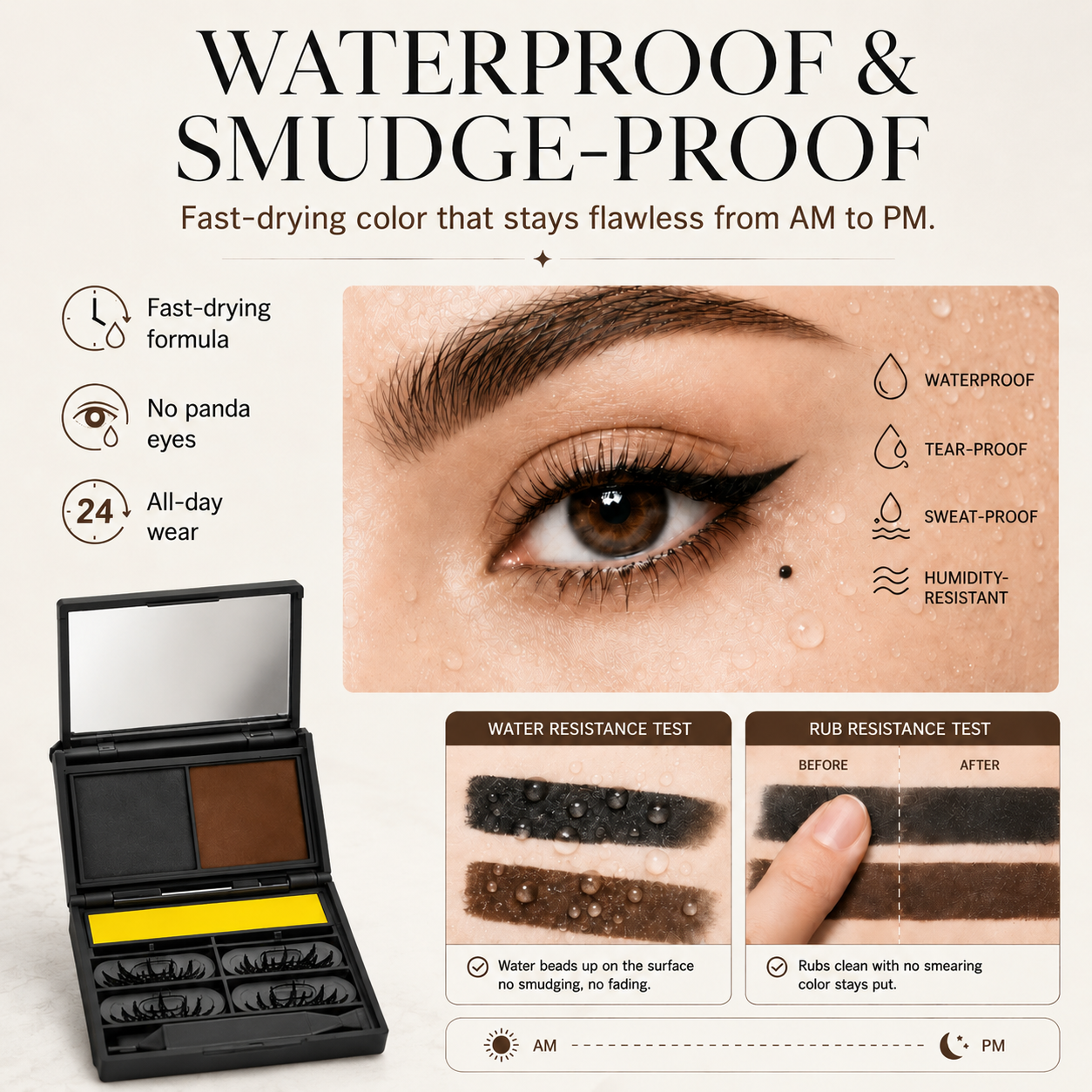 👁️ 3-in-1 Eyeliner & Lash Stamp Kit – Wing, Bottom Lashes & Liner, Waterproof, Beginner-Friendly ✨